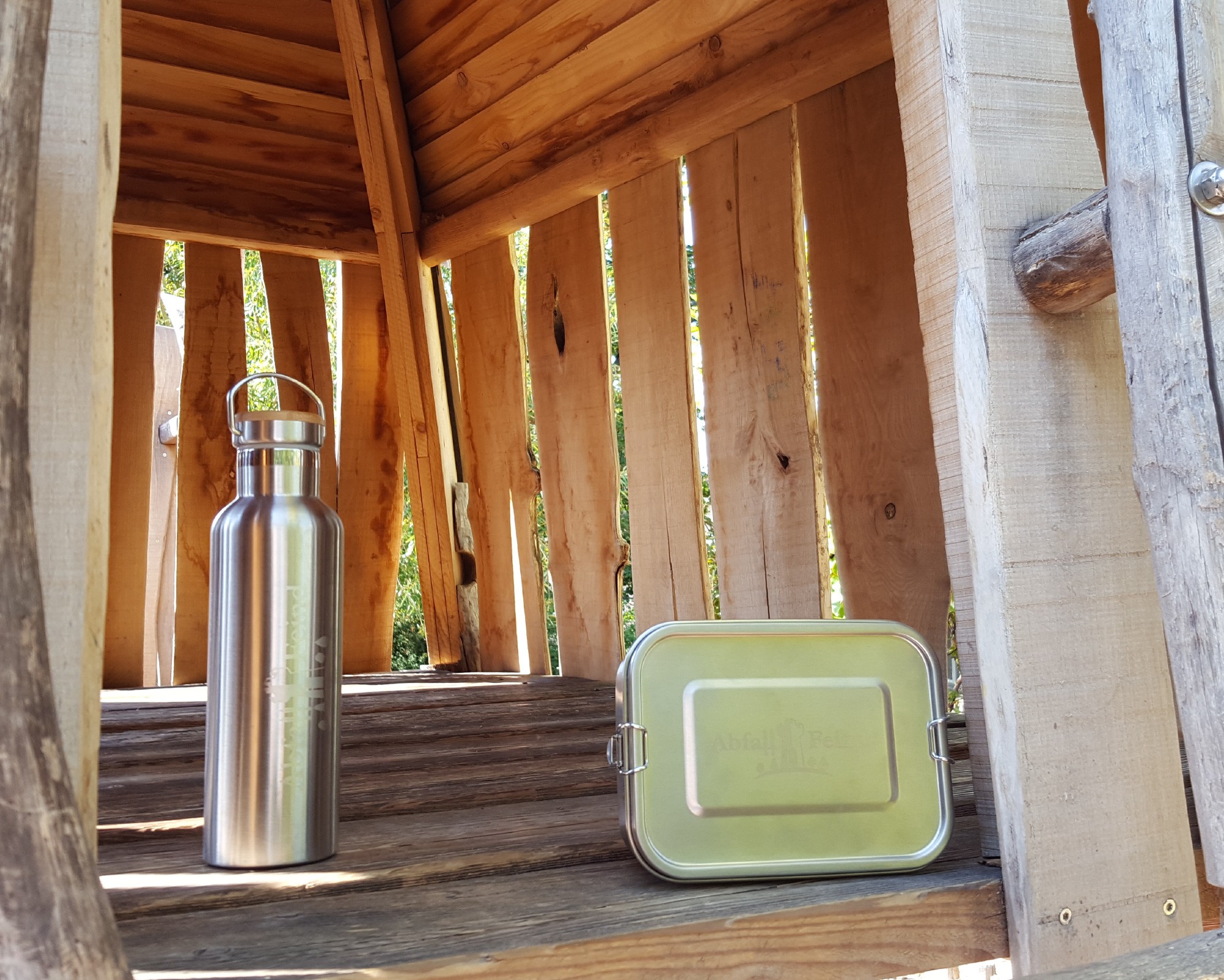 Lunchbox mit Rollclips 1400 ml mit mobilem Unterteiler